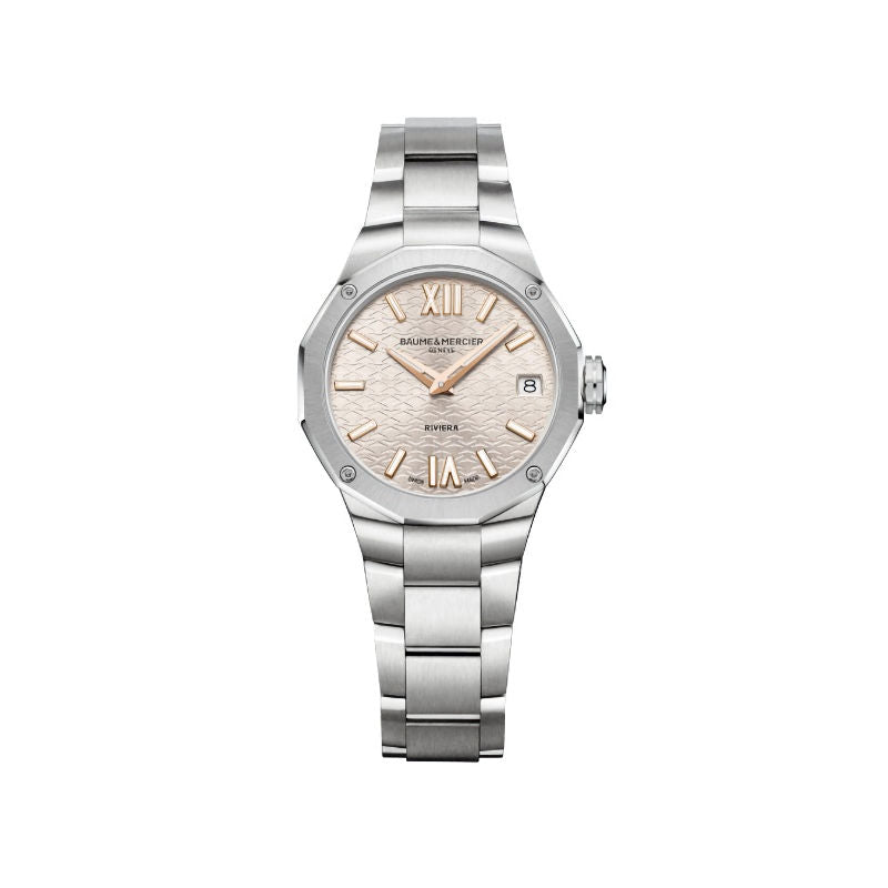 Ladies Stainless Steel Riviera Baume & Mercier Quartz Watch 10848