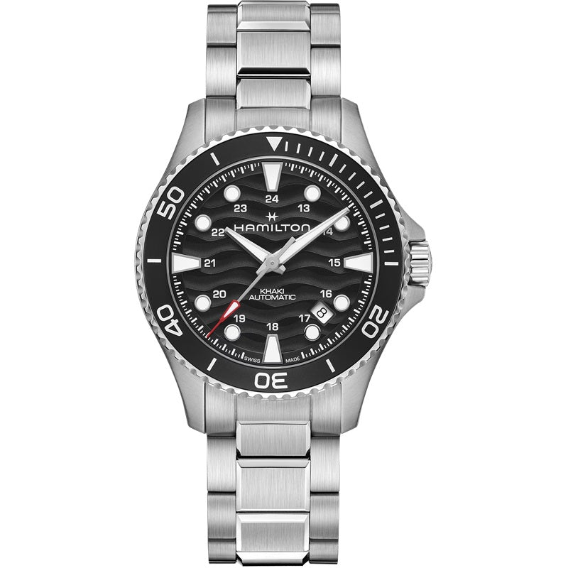 Mens Stainless Steel Khaki Scuba Hamilton AutomaticWatch H82415130