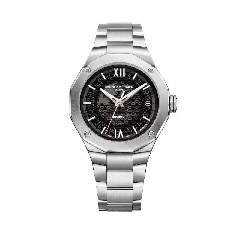 Mens Stainless Steel Riviera Baume & Mercier Automatic Watch 10715