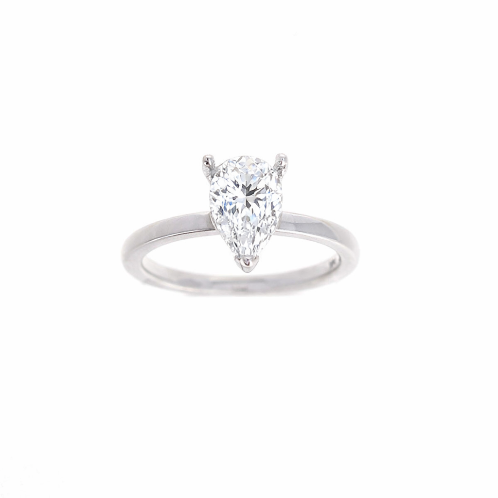 Ladies 14kt White Gold 0.08cts Diamond Engagement Ring Setting