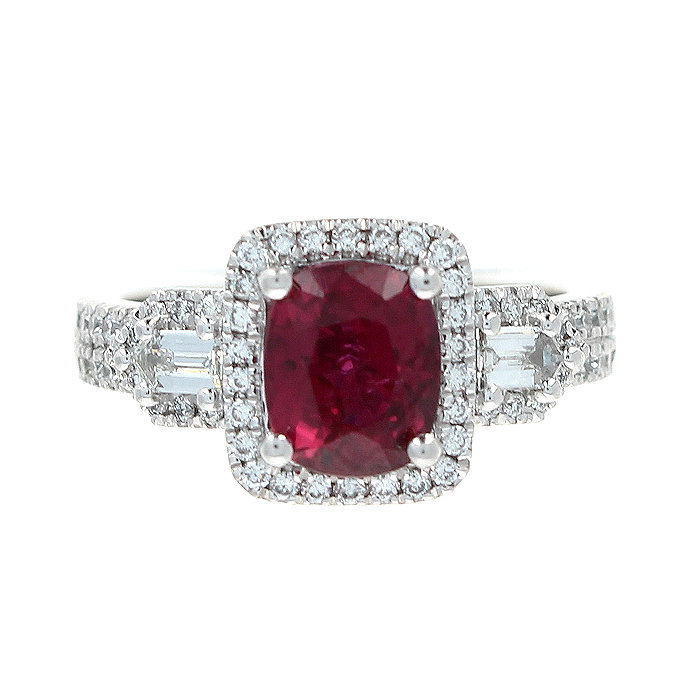 307-0422 Lady's Ruby & Diamond Ring Custom made by Kubes Jewelers ...